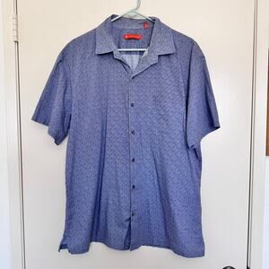 Tori Richard 100% Cotton Lawn Button Down Short Sleeve Shirt Size XL